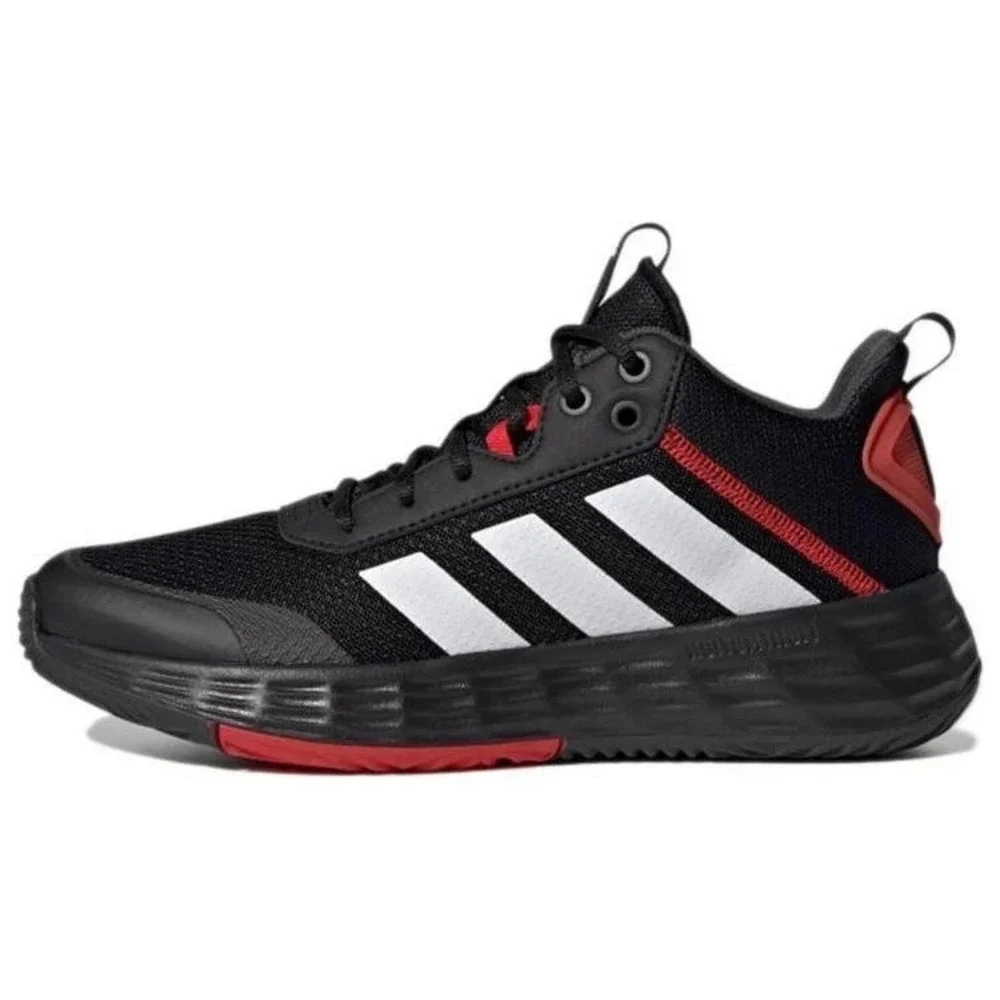 Mens Size 9 - Adidas Own The Game Black/Red Basketball Shoes Sneakers H00471 EUC